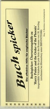 Buchspicker: Übersetzungshilfe zu "Harry Potter and the Order of the Phoenix"