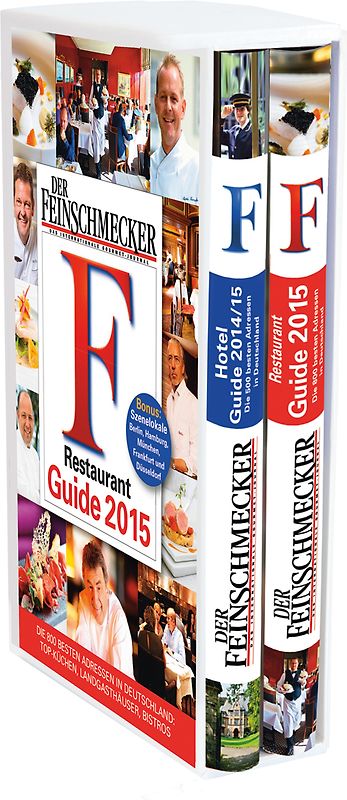 DER FEINSCHMECKER Hotel Guide 2014/2015 und Restaurant Guide 2015 in einer Box