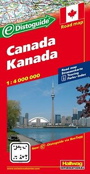 Hallwag Strassenkarte Kanada 1:4 Mio.