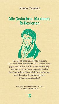 Alle Gedanken, Maximen, Reflexionen