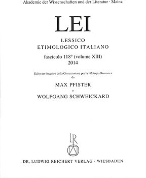 Lessico Etimologico Italiano Lfg. 118