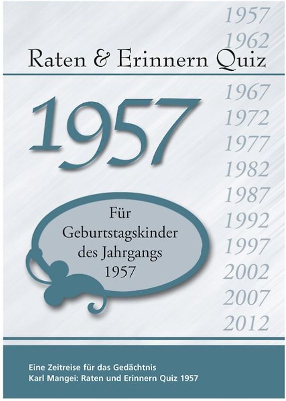 Raten und Erinnern Quiz 1957