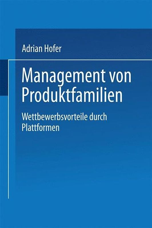 Management von Produktfamilien