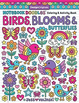 Notebook Doodles Birds, Blooms & Butterflies