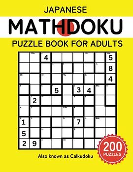 Mathdoku Puzzle: Japanese Calcudoku Puzzle Book For Adults