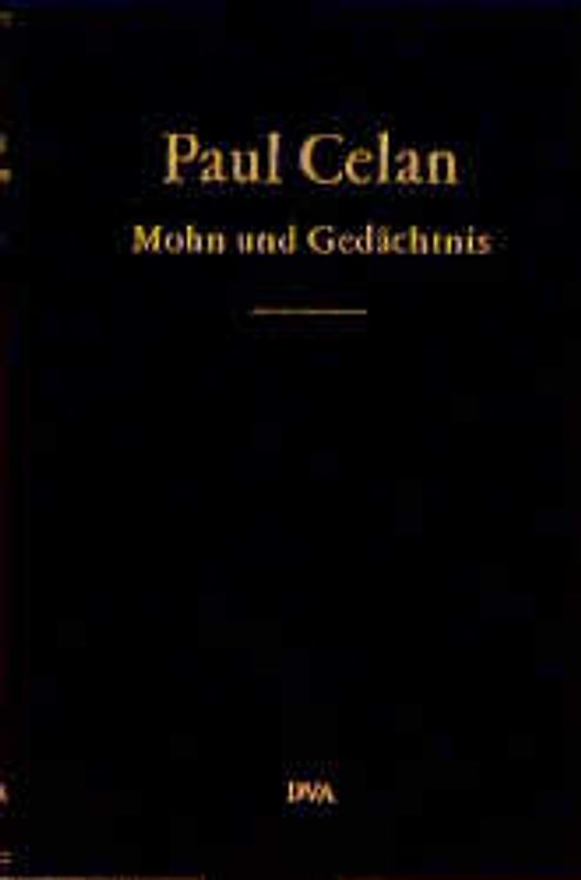 Mohn und Gedächtnis