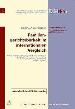 Familiengerichtsbarkeit im internationalen Vergleich