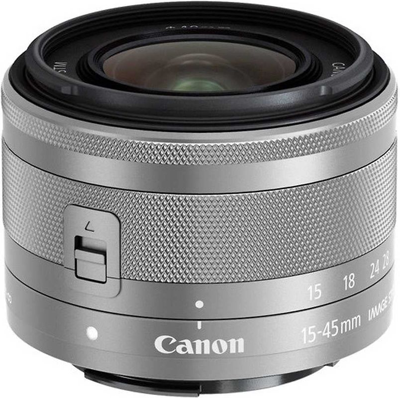 Canon EF-M 15-45 mm F3.5-6.3 IS STM 49 mm Objectif (adapté à Canon EF-M) argent