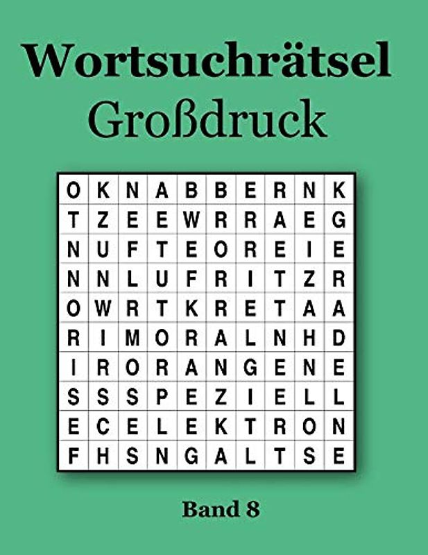 Wortsuchrätsel Großdruck Band 8