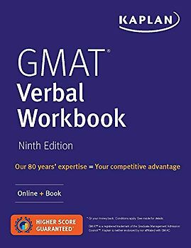 GMAT Verbal Workbook: Over 200 Practice Questions + Online (Kaplan Test Prep)