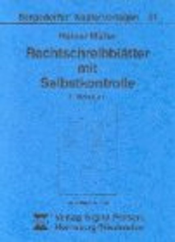 Rechtschreibblätter mit Selbstkontrolle. 2. Schuljahr