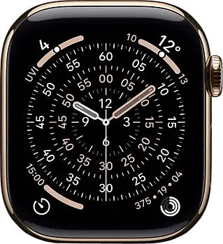 Apple Watch Series 11 42 mm Boîtier titane or [Wi-Fi + Cellulaire]