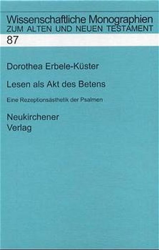 Lesen als Akt des Betens