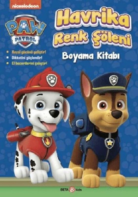Paw Patrol Havrika Renk Söleni Boyama Kitabi