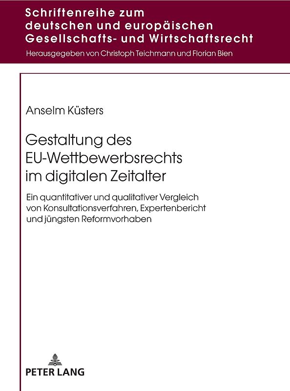 Gestaltung des EU-Wettbewerbsrechts im digitalen Zeitalter