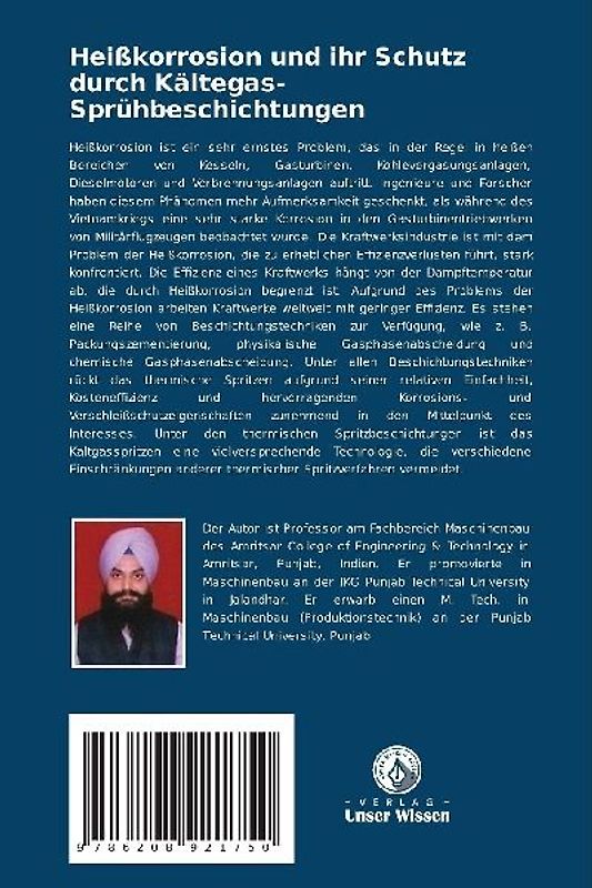 Heißkorrosion und ihr Schutz durch Kältegas- Sprühbeschichtungen
