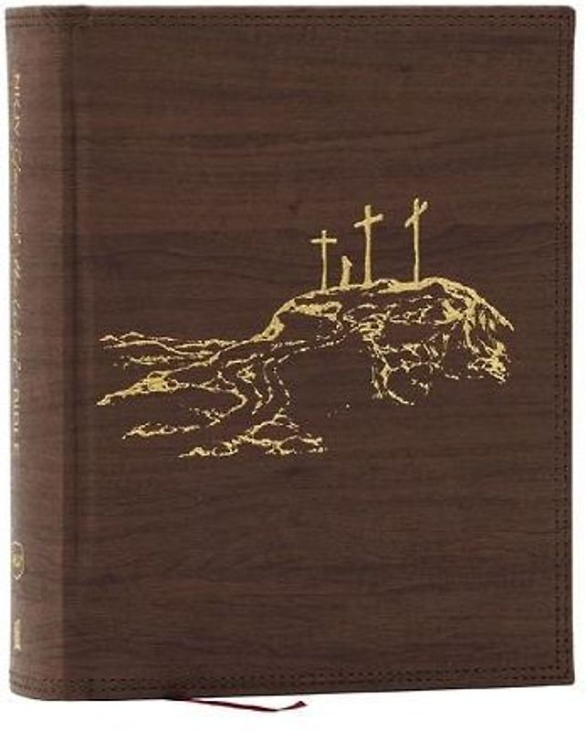 Nkjv, Journal the Word Bible, Large Print: Reflect, Journal or Create Art Next to Your Favorite Verses (Brown Leathersoft Over Board, Red Letter)