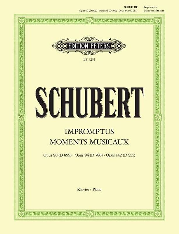 SCHUBERT - Impromptus y Momentos Musicales para Piano (Niemann) - SCHUBERT