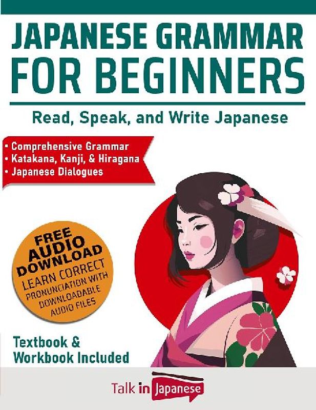 Japanese Grammar for Beginners Textbook & Workbook Included