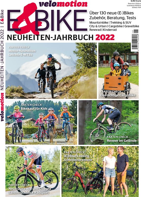 Velomotion E-Bike Neuheiten-Jahrbuch 2022