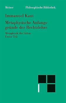 Metaphysische Anfangsgründe der Rechtslehre