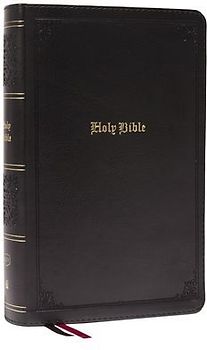 KJV Holy Bible: Large Print Single-Column with 43,000 End-Of-Verse Cross References, Black Leathersoft, Personal Size, Red Letter, Comfort Print: King James Version