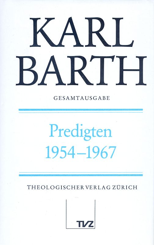 Karl Barth Gesamtausgabe