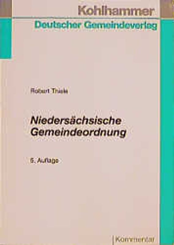 Niedersächsische Gemeindeordnung. Kommentar