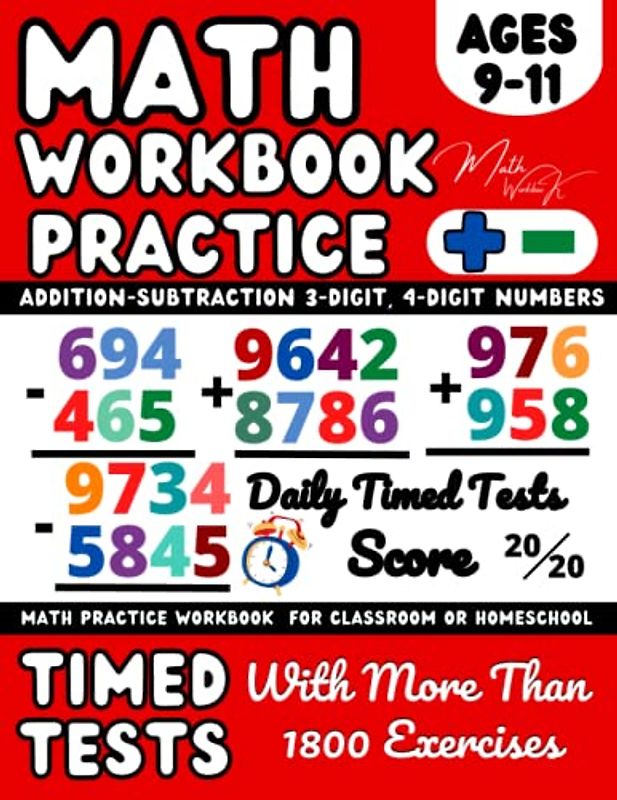 Year 5, 6 Maths KS2 Practice Workbook | Addition and Subtraction | Maths Book for 9-11 Year Olds: Adding and Subtracting Maths Activity Workbook | ... Test Drills for Kids (Ages 9-11) | Grade 4-5