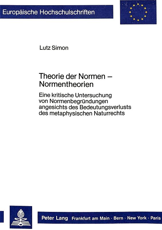 Theorie der Normen - Normentheorien