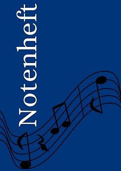 Notenheft: DIN A4 Notenlinienheft | 200 Seiten mit 12 Notenzeilen / Systeme pro Blatt | Papier 90g/m² | Musikheft mit Notenlinien