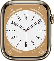 Apple Watch Series 8 41 mm Edelstahlgehäuse gold [Wi-Fi + Cellular]