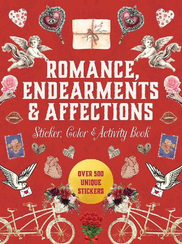 Romance, Endearments & Affections Sticker, Color & Activity Book