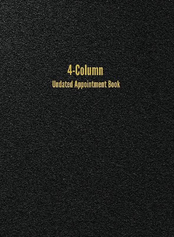 4-Column Undated Appointment Book