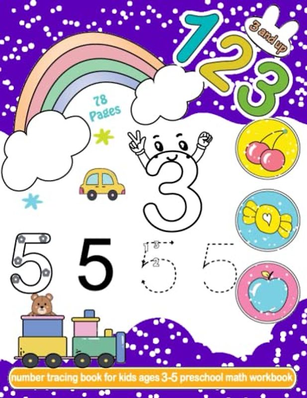 number tracing book for kids ages 3-5 preschool math workbook: number tracing book from 0 - 100