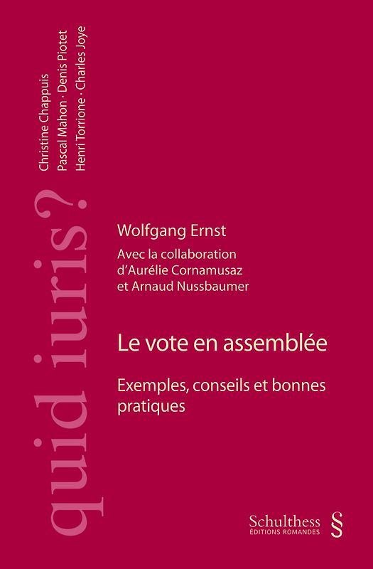 Le vote en assemblée
