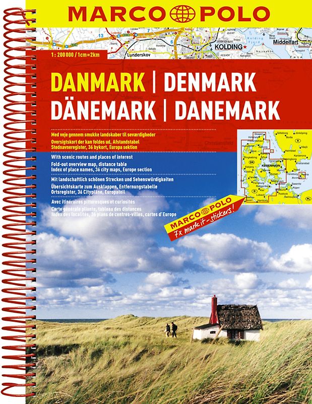 MARCO POLO Reiseatlas Dänemark 1:200 000