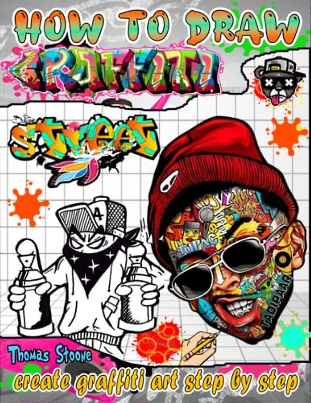 how to draw graffiti: make your own street art step by step with this how to draw graffiti book