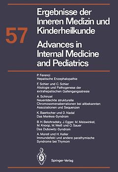 Ergebnisse der Inneren Medizin und Kinderheilkunde/Advances in Internal Medicine and Pediatrics