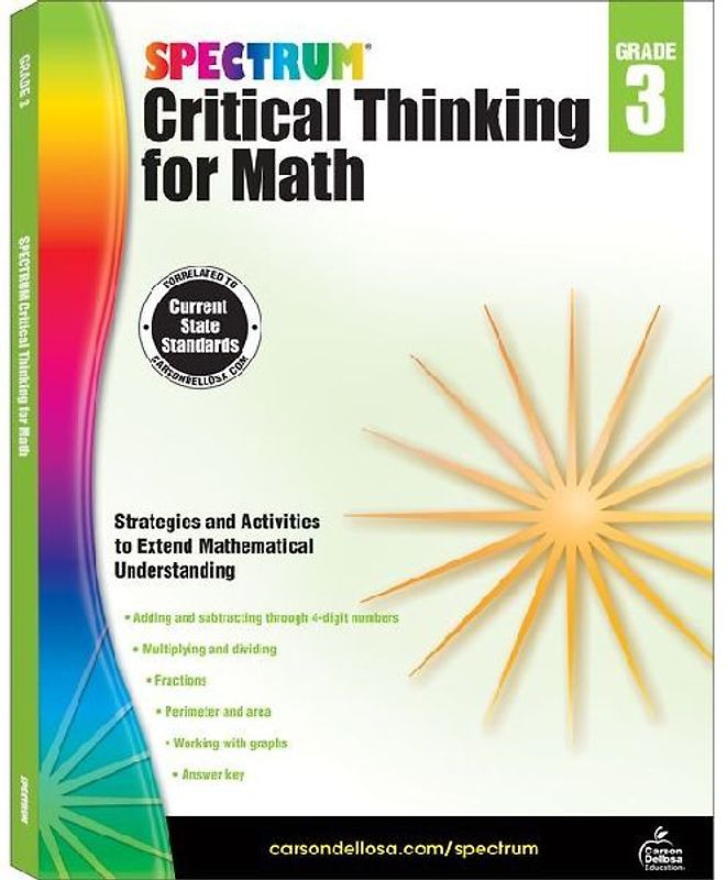 Spectrum Critical Thinking for Math, Grade 3