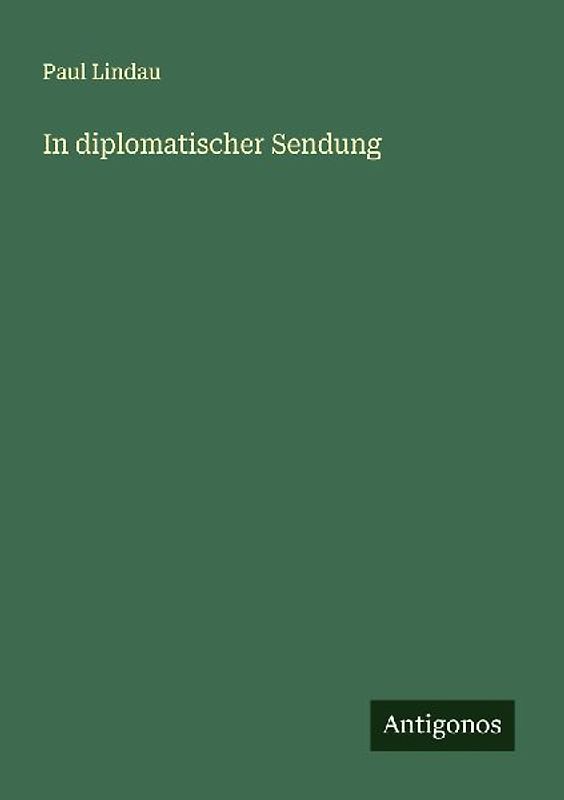 In diplomatischer Sendung