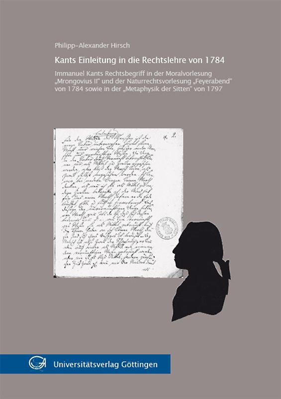 Kants Einleitung in die Rechtslehre von 1784