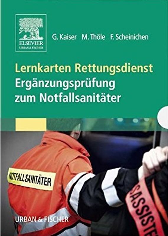 Lernkarten Rettungsdienst - Ergänzungsprüfung zum Notfallsanitäter