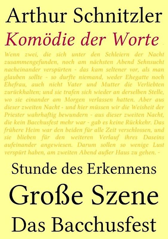 Komödie der Worte
