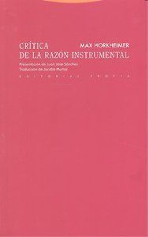 Crítica de la razón instrumental