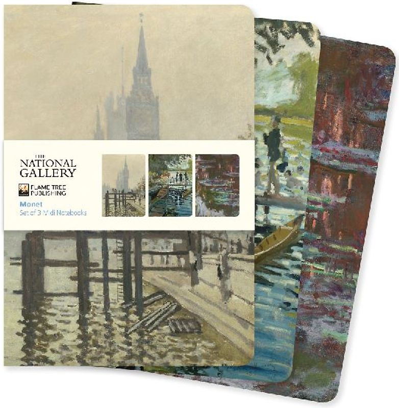National Gallery: Monet Set of 3 MIDI Notebooks