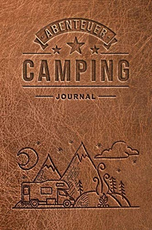Camping Journal: Wohnmobil oder Wohnwagen Urlaub - Reisetagebuch für Van, Caravan und Camper - Logbuch für Reisemobil und Zelt - Europa USA Kanada Karte - 100 Seiten ~A5 Taschenbuch