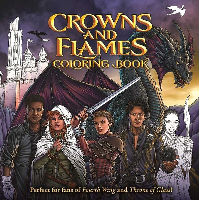 Crowns and Flames Coloring Book