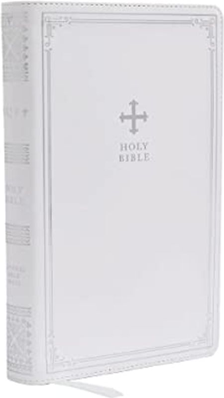 Nrsv, Catholic Bible, Gift Edition, Leathersoft, White, Comfort Print