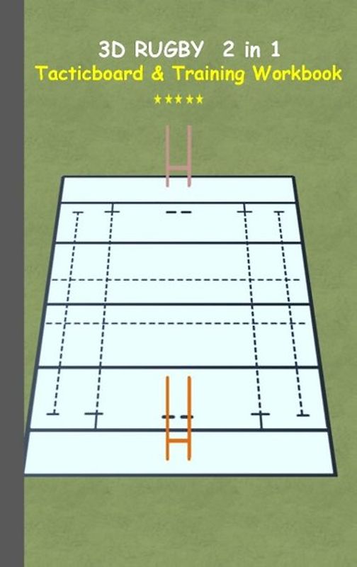 3D Rugby 2 in 1 Tacticboard and Training Book
